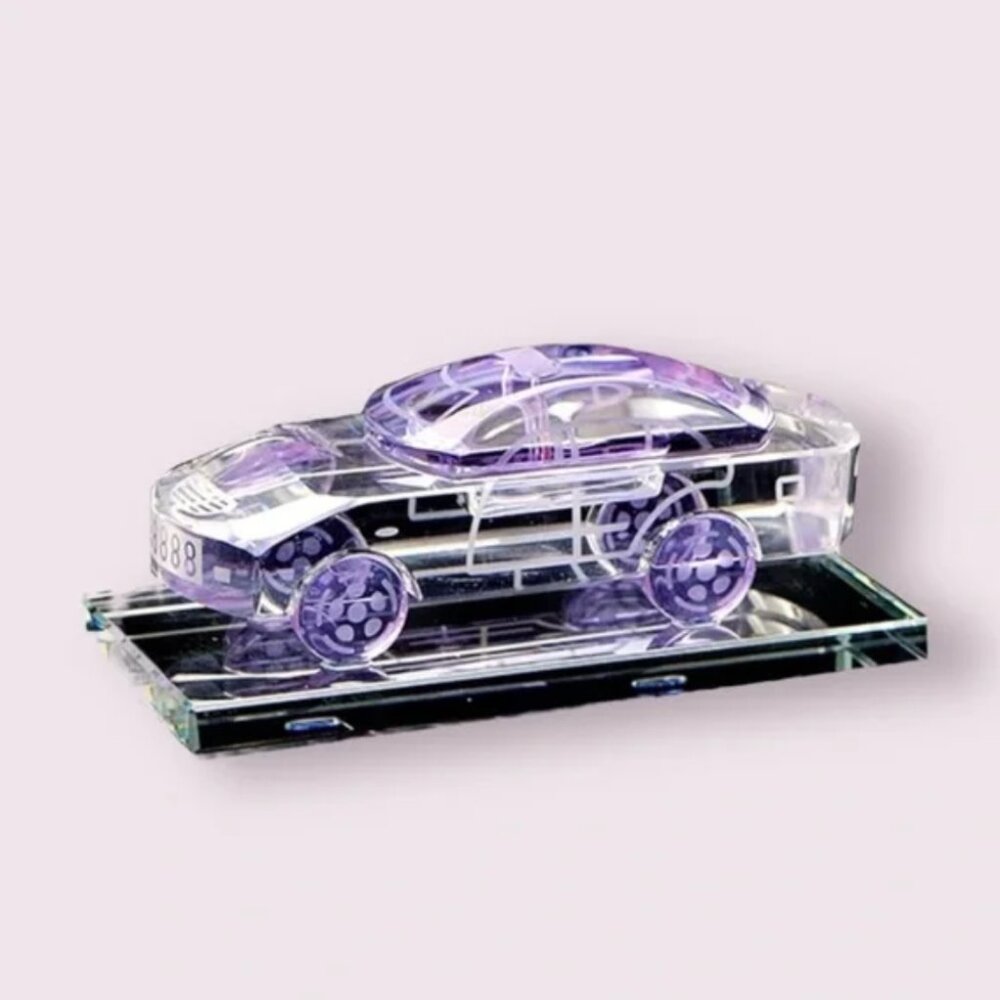 Purple Crystal Car Display